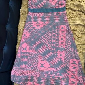 Patagonia Stylish Pink and Gray Women's Dress